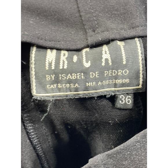 MR. CAT By Isabel De Pedro Women's Black Lace-Up High-Rise Skinny Pant SZ36(US2) - Picture 9 of 10